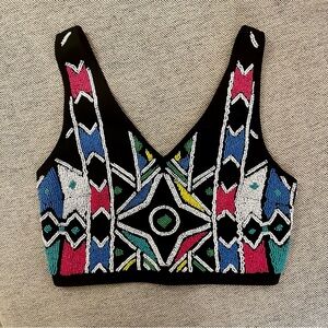 Beaded Crop Top